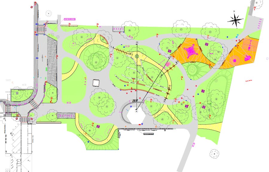Plan du jardin du 8 Mai 1945 à Cran-Gevrier
